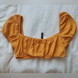 Off the shoulder crop top